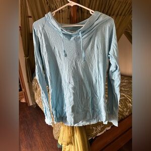 Columbia Light Blue Hoodie Sweatshirt